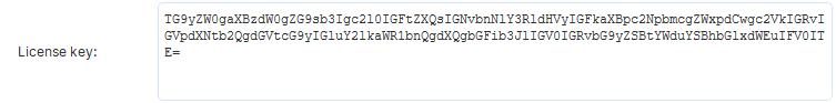 2. License key
