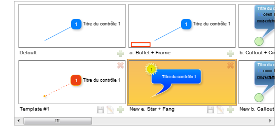 2. Liste de style d'annotation