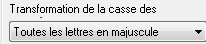 6. Transformation de la casse des caractères
