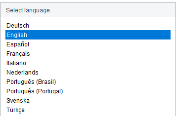 1. Supported languages