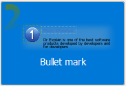 1. Bullet editing mode button