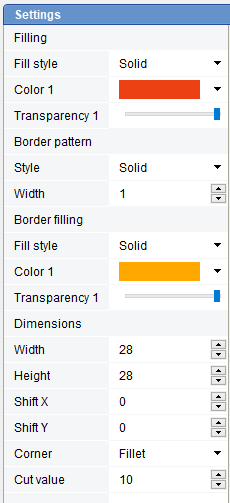 5. Shape settings