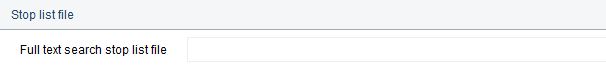 3. FTS stop list file name