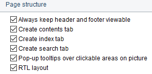 9. Page structure