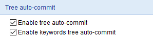 1. Auto-commit settings