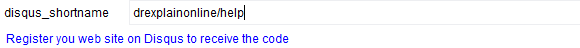 9. Disqus ID