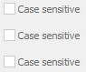 7. Case sensitive comparison