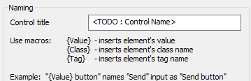 4. Naming pattern