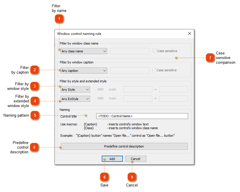 Editing Win32 control naming rule