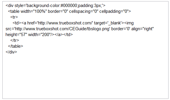 HTML page header