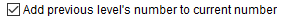 7. Previous level concatenation 