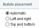 3. Bullets placement