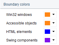 6. Boundary colors