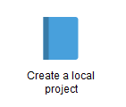 1. Create a new local project
