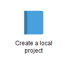 1. Create a new local project