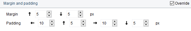 8. Margins and padding