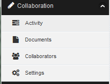 1. Collaboration section menu