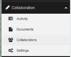 1. Collaboration section menu