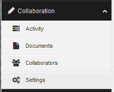 1. Collaboration section menu