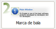 4. Modo de edição de marca de bala