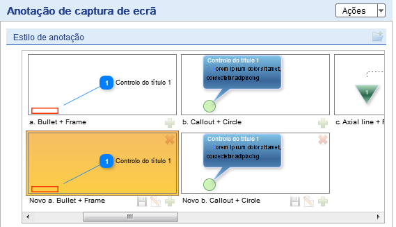 2. Lista de Estilo de Anotação