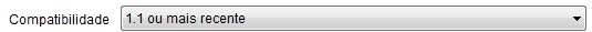 1. Lista suspensa de compatibilidade