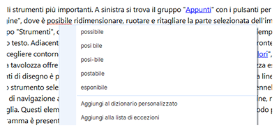 Controllo ortografico con dizionari monolingui Controllo ortografico con dizionari monolingui