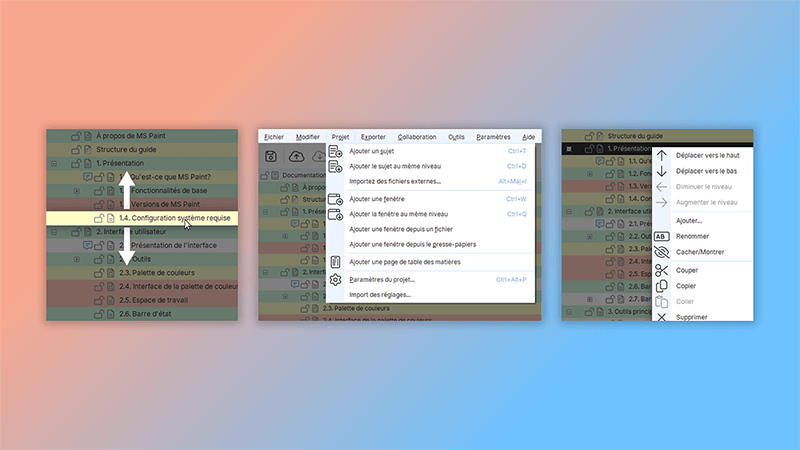 Gérez la structure du projet Gérez la structure du projet