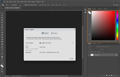 Screenshot annotazione automatica Screenshot annotazione automatica