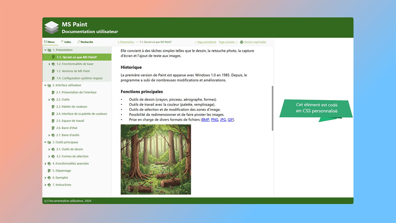 comment personnaliser un manuel en ligne et un fichier d'aide