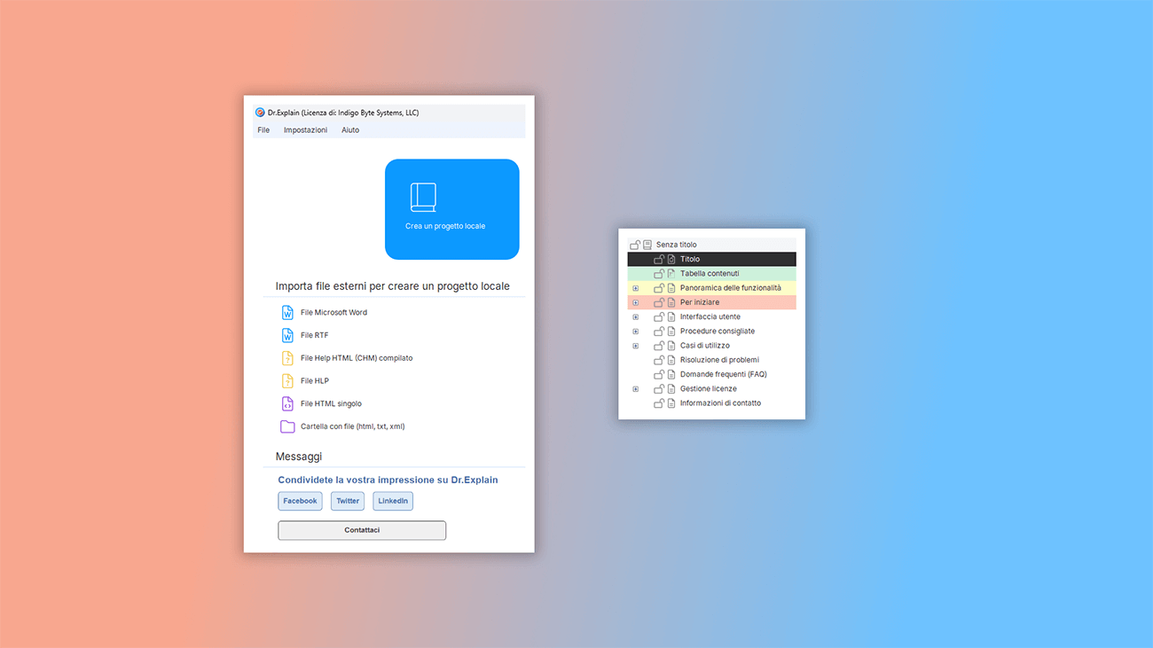 modelli predefiniti per guide utente
