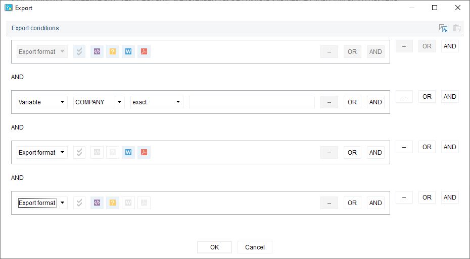 Advanced export options in Dr.Explain