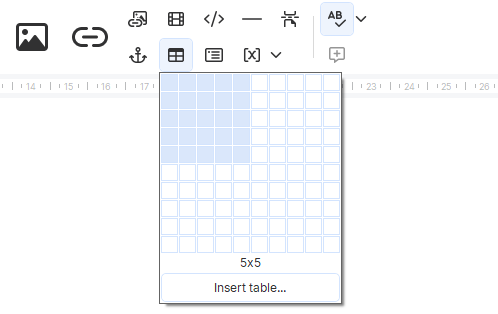 adding a table in Dr.Explain