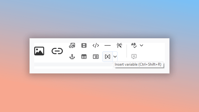 using variables in user guides