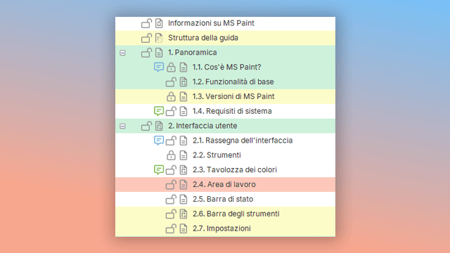 bloccare argomenti nello strumento di authoring per help