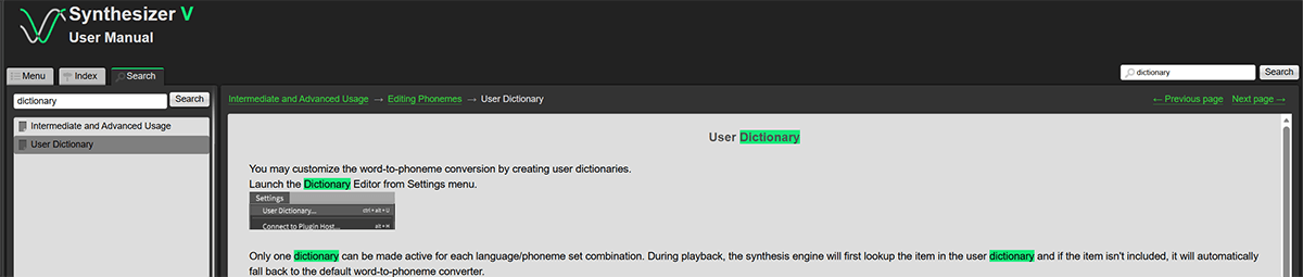 Search functionality in Dr.Explain help site showing instant answers