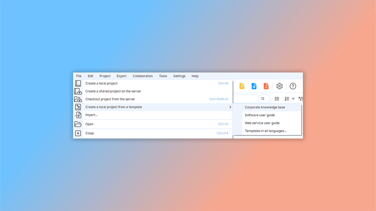 how to create a corporate knowledge base template
