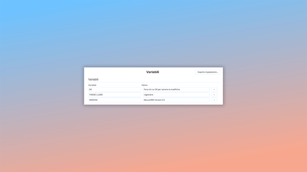 come usare le variabili nello strumento di authoring per help