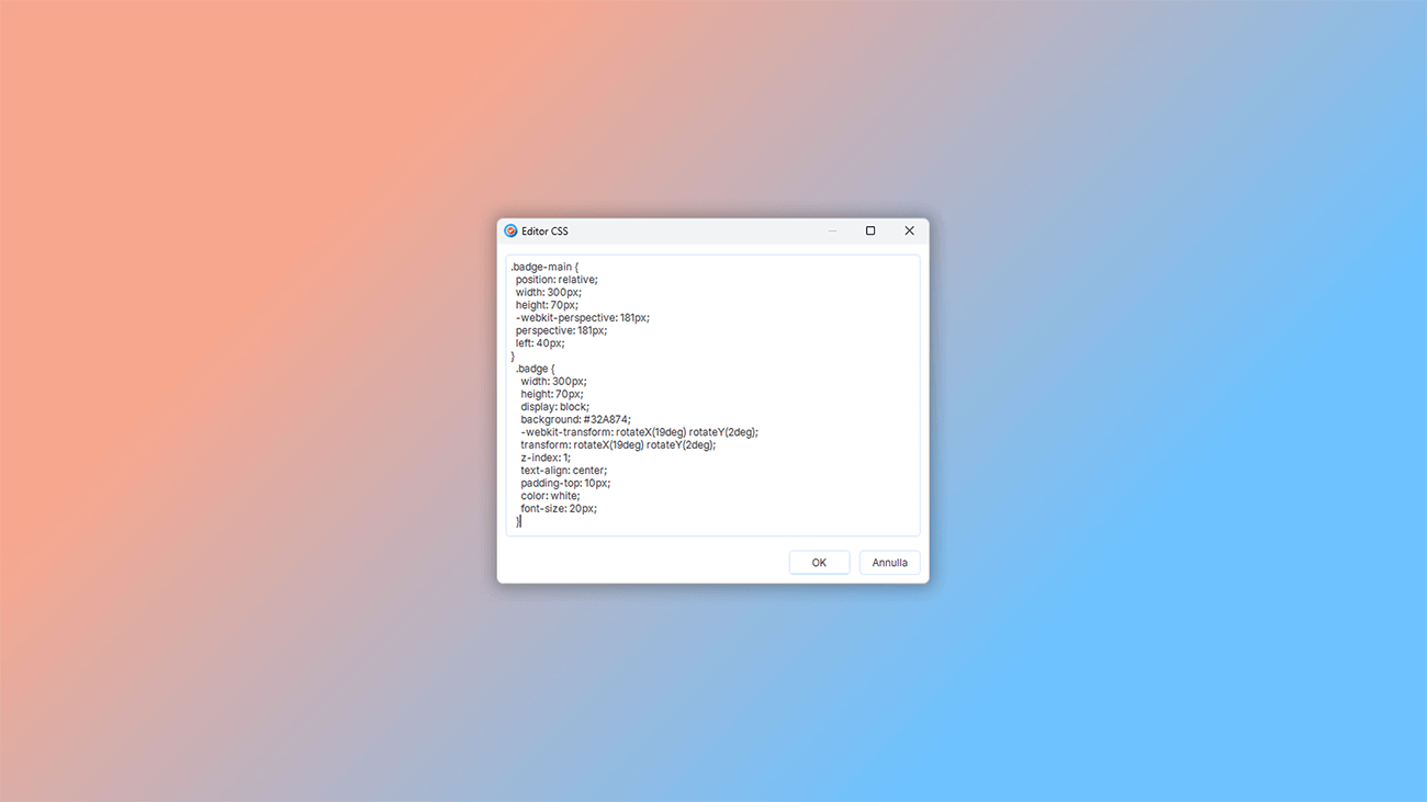 personalizzare gli stili utilizzando il CSS