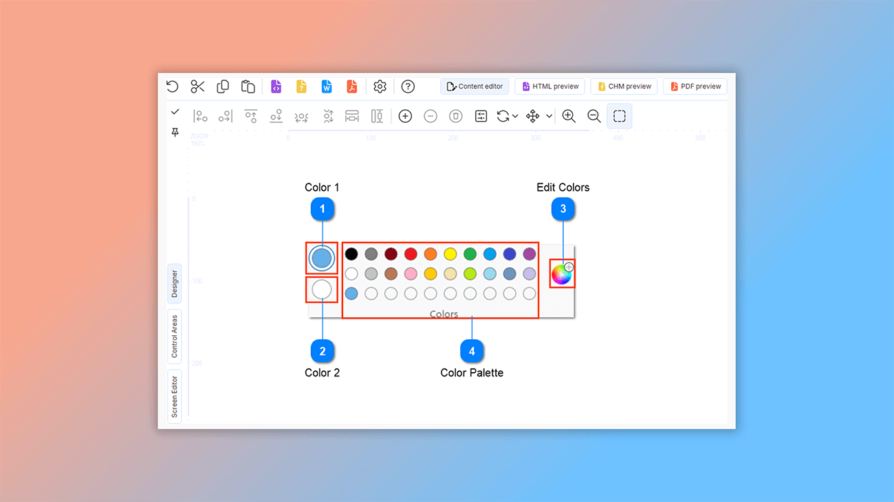 help authoring tool for screenshots editing
