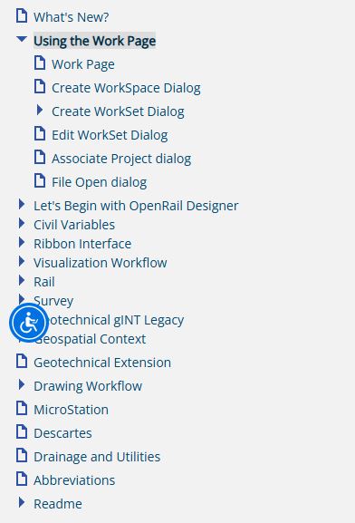example of accessibility options in the user documentation
