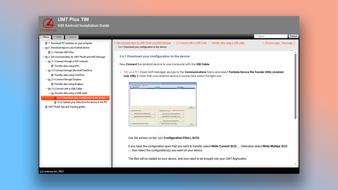 example of annotated screenshot