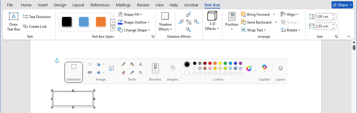 inserting arrow shape to connect label with ui element