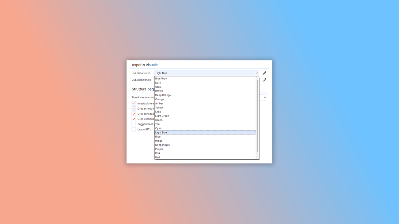 utilizzo di temi nello strumento di authoring per help