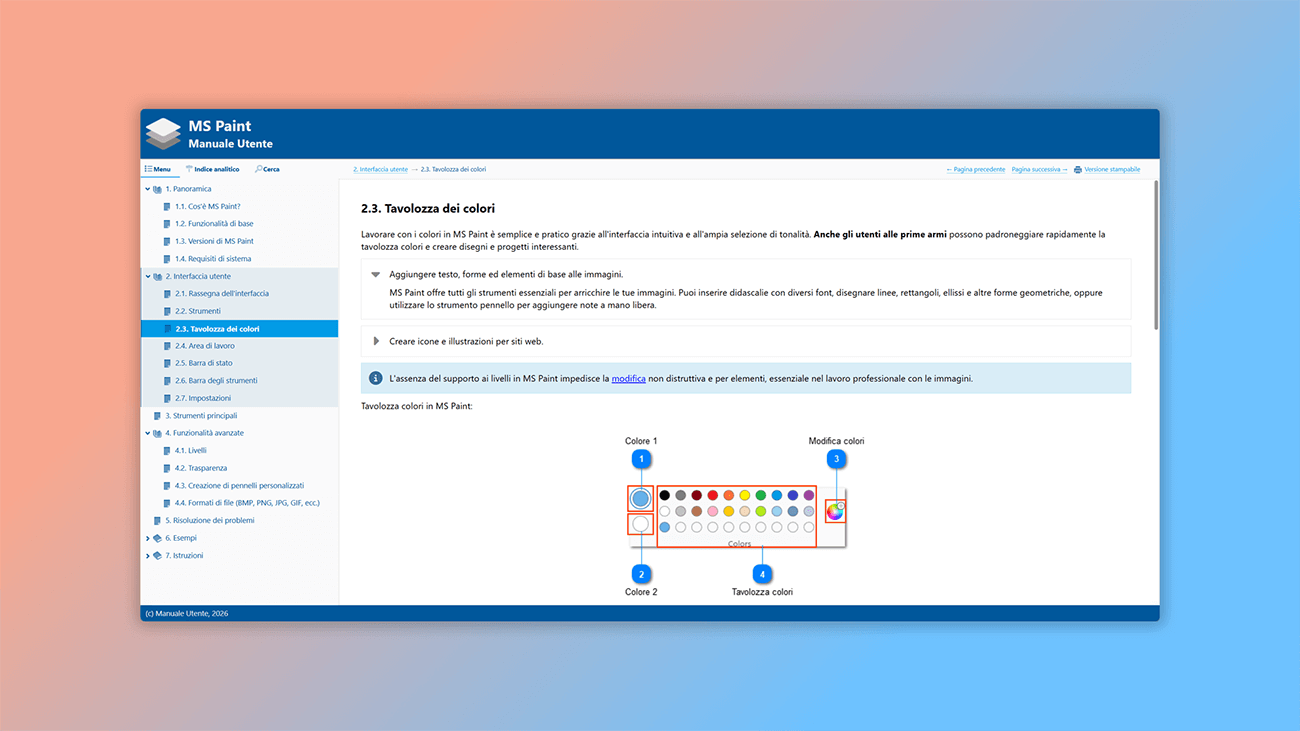 strumento di help authoring per creare manuali online
