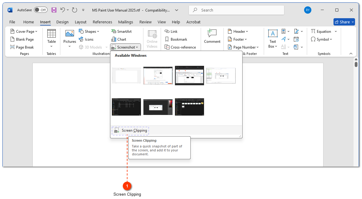 how to create annotations in Word tutorial