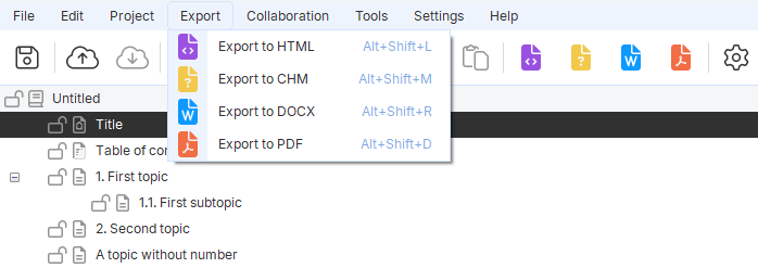 Multi‑format publishing in Dr.Explain help authoring tool