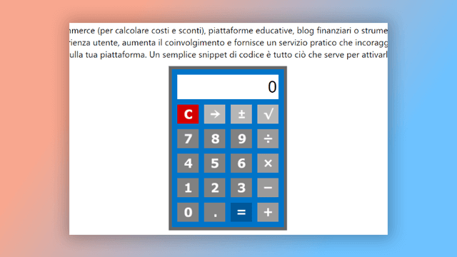 widget html in uno strumento di help authoring