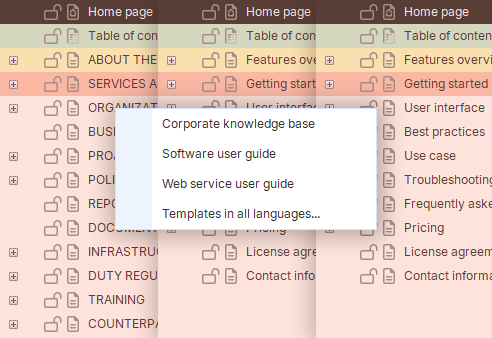 documentation templates in Dr.Explain