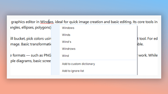 spell checking with language-specific dictionaries in help authoring tool
